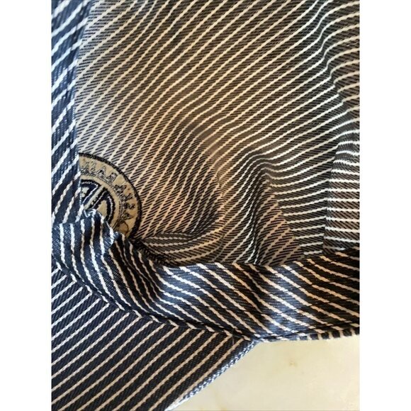 Alaska Railroad Est 1914 Patch Striped Conductor Hat Cap Kid Youth Size - Picture 6 of 6